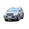 Защита переднего бампера «Труба двойная» Люкс (d63,5) для Toyota Land Cruiser 200 (2007-2011)(Окрашенное) купить недорого с доставкой в Клин