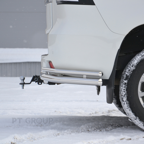 ТСУ /съемный квадрат/ с НЕРЖ накладкой TOYOTA LAND CRUISER Prado 150 2009-/ LC Prado 120 2002-2009/ LEXUS GX 460 2010-2013 купить недорого с доставкой в Клин