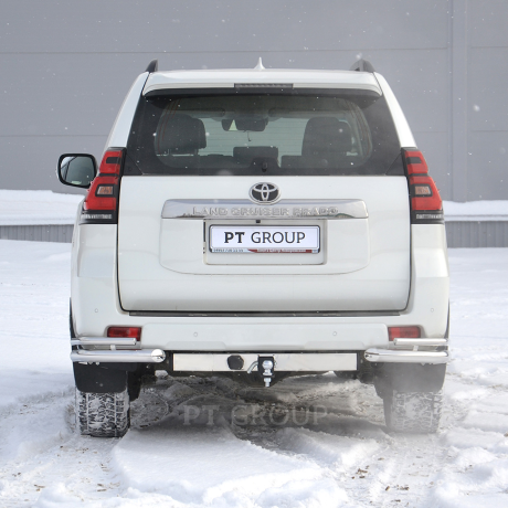 ТСУ /съемный квадрат/ с НЕРЖ накладкой TOYOTA LAND CRUISER Prado 150 2009-/ LC Prado 120 2002-2009/ LEXUS GX 460 2010-2013 купить недорого с доставкой в Клин