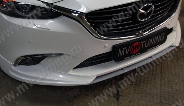 Спойлер-Вставка между клыками "SkyActivSport" для Mazda 6 (2015-н.в.) купить недорого с доставкой в Клин