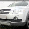 Защита радиатора "Standart" Chevrolet Captiva (2006-2011) низ, чёрная купить недорого с доставкой в Клин