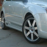 Накладки на пороги "Sport" для Ford Focus 2 (хэтчбэк) 3-5D (2004-2011) купить недорого с доставкой в Клин