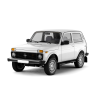 Защита порогов с накладками d63мм ШАГРЕНЬ (ППК) L@DA "4х4 2121" 1995-/ "4x4 URBAN" 2015- купить недорого с доставкой в Клин