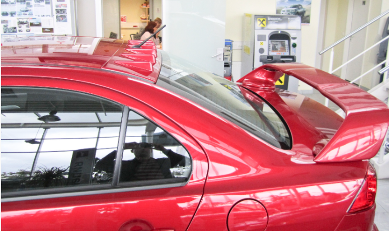 Аэродинамический рассекатель (накладка на крышу) "Zodiak Generator" для Mitsubishi Lancer X купить недорого с доставкой в Клин