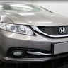 Защита радиатора "Standart" Honda Civic (2012-2015) чёрная купить недорого с доставкой в Клин