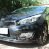 Защита радиатора "Standart" Kia Pro Ceed (2012-2016) верх, чёрная купить недорого с доставкой в Клин