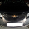Защита радиатора "Standart" Chevrolet Cruze (2012-2015) верх, чёрная купить недорого с доставкой в Клин