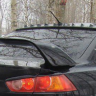 Накладка (юбка) заднего бампера "EVO" var №1 для Mitsubishi Lancer X (2007-2016) купить недорого с доставкой в Клин