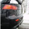 Накладка (юбка) заднего бампера "EVO" var №1 для Mitsubishi Lancer X (2007-2016) купить недорого с доставкой в Клин
