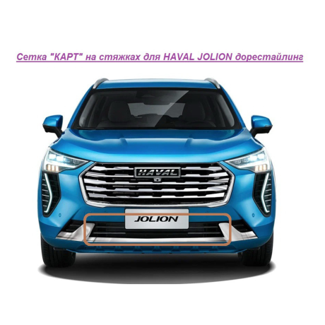Мелкоячеистая сетка "КАРТ" на стяжках для HAVAL JOLION дорестайлинг купить недорого с доставкой в Клин