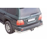 Защита заднего бампера «Уголки двойные» (d76) для Toyota Land Cruiser 100 (1998-2007)(Нерж. Сталь) купить недорого с доставкой в Клин