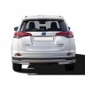 Защита заднего бампера «Уголки двойные» (d51/40) для Toyota RAV4 рестайлинг, (2015-н.в.)(Окрашенное) купить недорого с доставкой в Клин