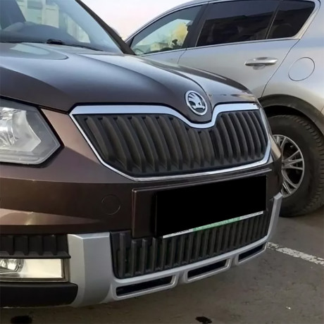 Зимний экран нижний, (текстурный пластик) для Skoda Yeti Outdoor (2013-2018) купить недорого с доставкой в Клин