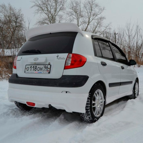 Накладка на задний бампер "Mugen style" для Hyundai Getz рестайлинг (2004-2007 г.в.) купить недорого с доставкой в Клин