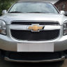 Защита радиатора "Standart" Chevrolet Orlando (2009-2015) верх, чёрная купить недорого с доставкой в Клин