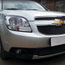 Защита радиатора "Standart" Chevrolet Orlando (2009-2015) верх, чёрная купить недорого с доставкой в Клин