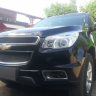 Защита радиатора "Standart" Chevrolet Trailblazer (2012-2015) чёрная купить недорого с доставкой в Клин