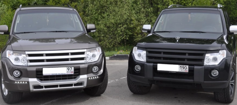 Решетка радиатора "Broomer Design" var №2 для Mitsubishi Pajero 4 (2006-2015) купить недорого с доставкой в Клин