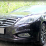 Защита радиатора "Standart" Hyundai Grandeu (2012-2015) чёрная купить недорого с доставкой в Клин