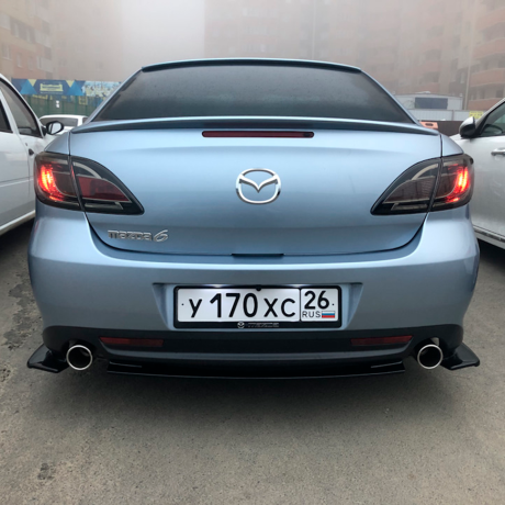 Сплиттеры на задний бампер "KENSTYLE" на Mazda 6 GH (2007-2011) купить недорого с доставкой в Клин
