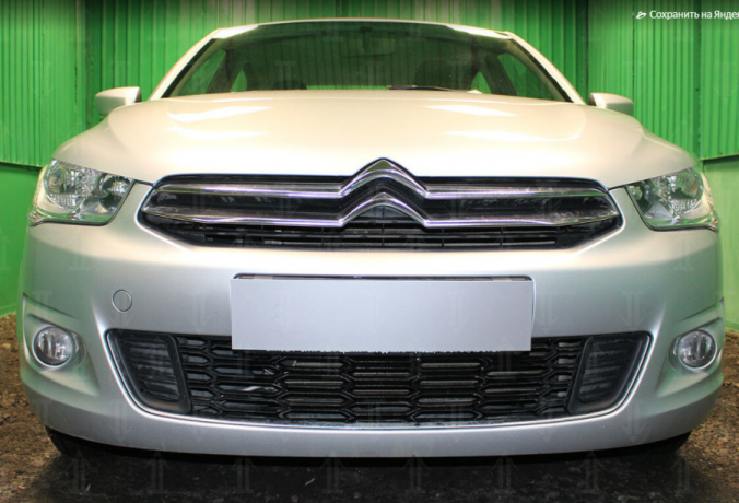 Защита радиатора "Standart" Citroen C-Elysee (2012-2017) чёрная купить недорого с доставкой в Клин
