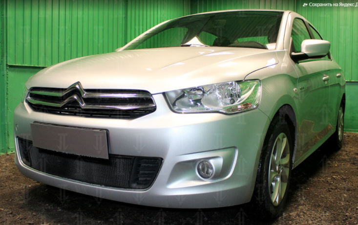 Защита радиатора "Standart" Citroen C-Elysee (2012-2017) чёрная купить недорого с доставкой в Клин