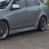 Накладки на пороги "Zodiak" для Mitsubishi Lancer X (2007-2016) купить недорого с доставкой в Клин