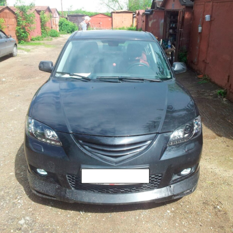 Решетка радиатора "Двойная полоска" для Mazda 3 седан, рестайлинг (2006-2009) купить недорого с доставкой в Клин