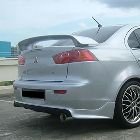 Накладка (юбка) заднего бампера "Zodiak" var №1 для Mitsubishi Lancer X (2007-2016) купить недорого с доставкой в Клин