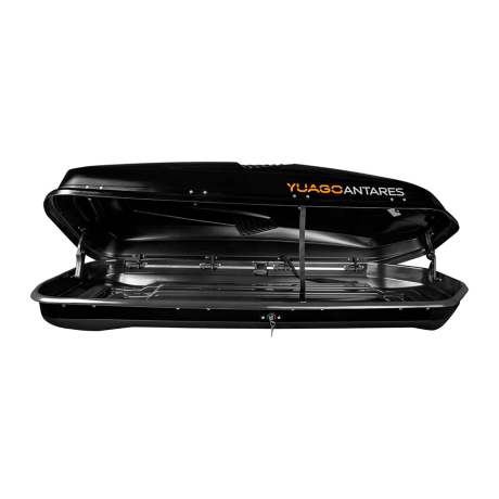 Автобокс YUAGO ANTARES (тиснение) (EuroLock), черный, 580л купить недорого с доставкой в Клин