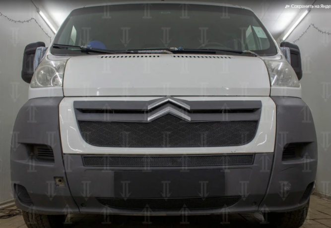 Защита радиатора "Standart" Citroen Jumper (2006-2014) верх, чёрная купить недорого с доставкой в Клин