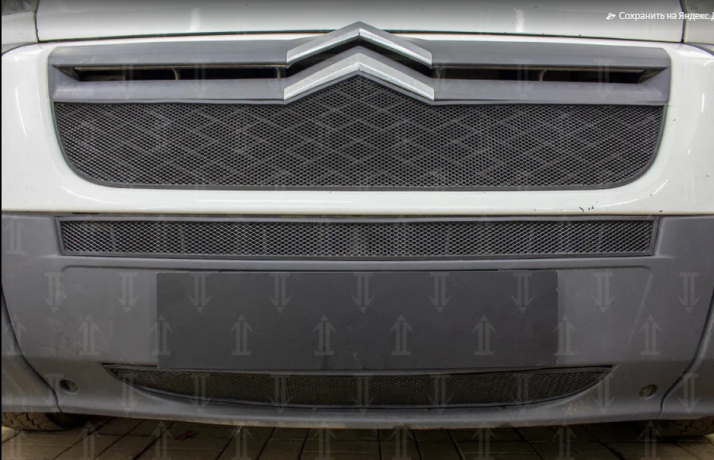 Защита радиатора "Standart" Citroen Jumper (2006-2014) верх, чёрная купить недорого с доставкой в Клин