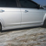 Накладки на пороги "F-1" для Ford Focus 2 (2004-2008 г.в.) купить недорого с доставкой в Клин
