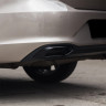 Имитация выхлопа BLACK (черный глянец) для Volkswagen Polo Liftback (2020-2023) купить недорого с доставкой в Клин