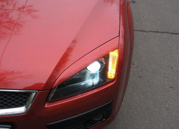 Накладки на фары (реснички) широкие var №2 для Ford Focus 2 (2004-2008) купить недорого с доставкой в Клин