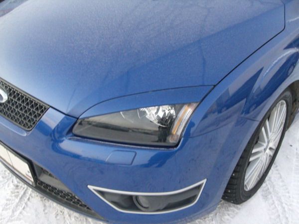 Накладки на фары (реснички) широкие var №2 для Ford Focus 2 (2004-2008) купить недорого с доставкой в Клин