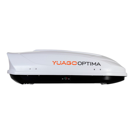 Автобокс YUAGO OPTIMA (тиснение) (EuroLock), белый, 390л купить недорого с доставкой в Клин