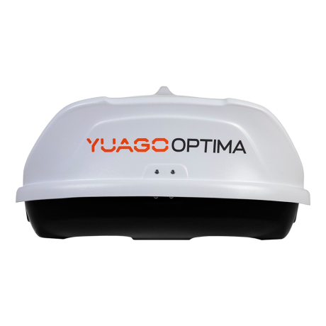 Автобокс YUAGO OPTIMA (тиснение) (EuroLock), белый, 390л купить недорого с доставкой в Клин