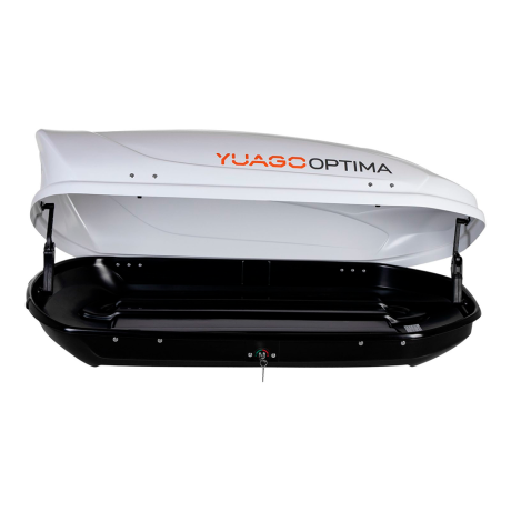 Автобокс YUAGO OPTIMA (тиснение) (EuroLock), белый, 390л купить недорого с доставкой в Клин