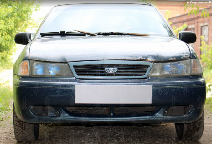 Защита радиатора "Standart" Daewoo Nexia (1994-2008) чёрная купить недорого с доставкой в Клин