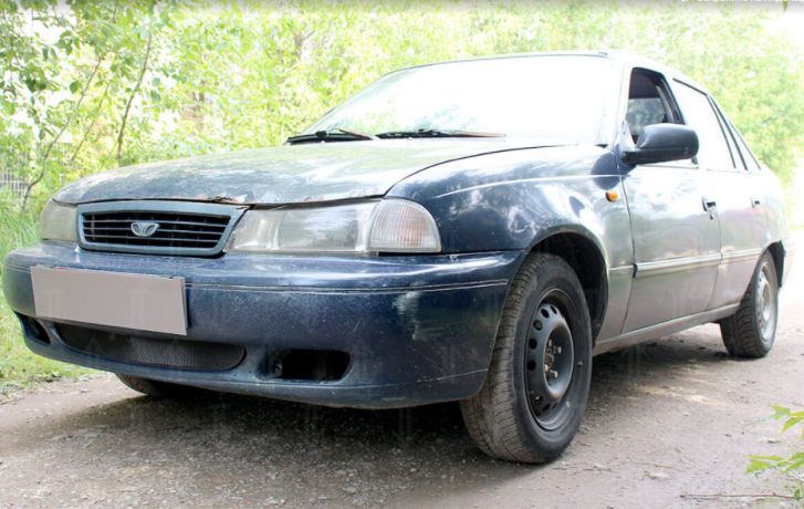 Защита радиатора "Standart" Daewoo Nexia (1994-2008) чёрная купить недорого с доставкой в Клин