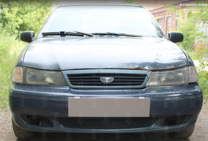 Защита радиатора "Standart" Daewoo Nexia (1994-2008) чёрная купить недорого с доставкой в Клин