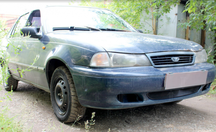 Защита радиатора "Standart" Daewoo Nexia (1994-2008) чёрная купить недорого с доставкой в Клин