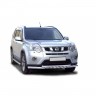 Защита переднего бампера «Труба двойная» (d63,5) для Nissan X-trail (2011-2015)(Окрашенное) купить недорого с доставкой в Клин