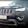 Защита радиатора "Standart" Jeep Grand Cherokee (2013-2018) верх, чёрная купить недорого с доставкой в Клин