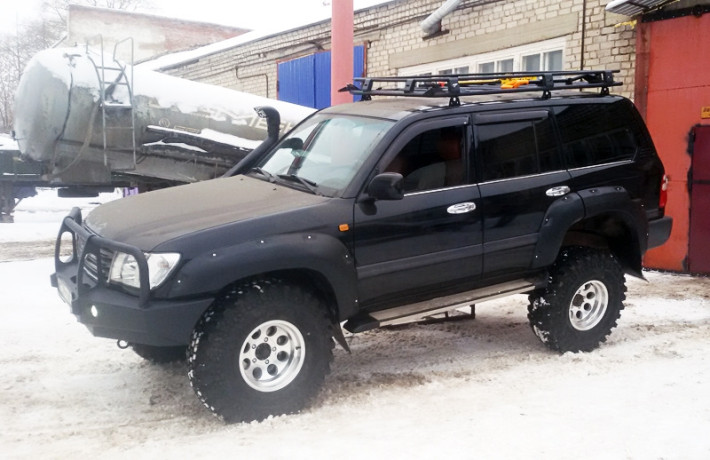 Силовые расширители арок стеклопластиковые на Toyota Land Cruiser 100 (11кг) купить недорого с доставкой в Клин