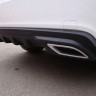 Диффузор заднего бампера var №2 (текстурный пластик) для Chevrolet Cruze (2008-2012) купить недорого с доставкой в Клин