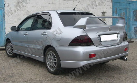 Спойлер средний стиль "EVO" var №2 для Mitsubishi Lancer IX (2003-2009) купить недорого с доставкой в Клин