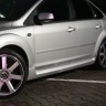 Накладки на пороги "ST" для Ford Focus 2 (5D)(2004-2011) купить недорого с доставкой в Клин