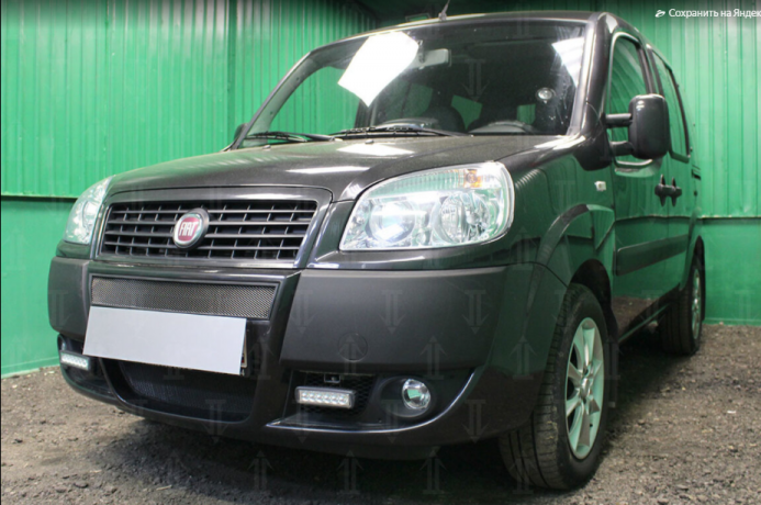 Защита радиатора "Standart" Fiat Doblo (2005-2016) чёрная купить недорого с доставкой в Клин